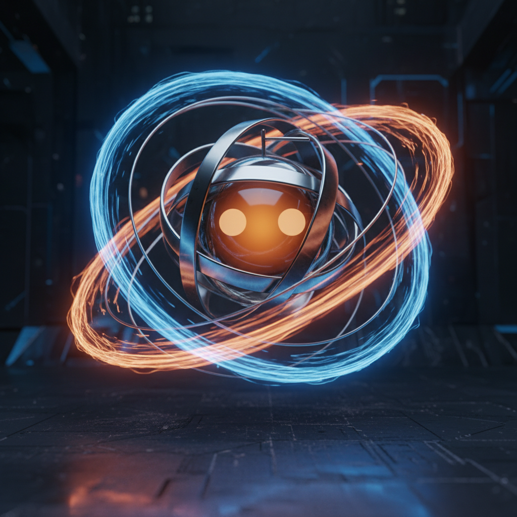 Object, Reddit Logo, with spinning circles, Hyperrealistic style